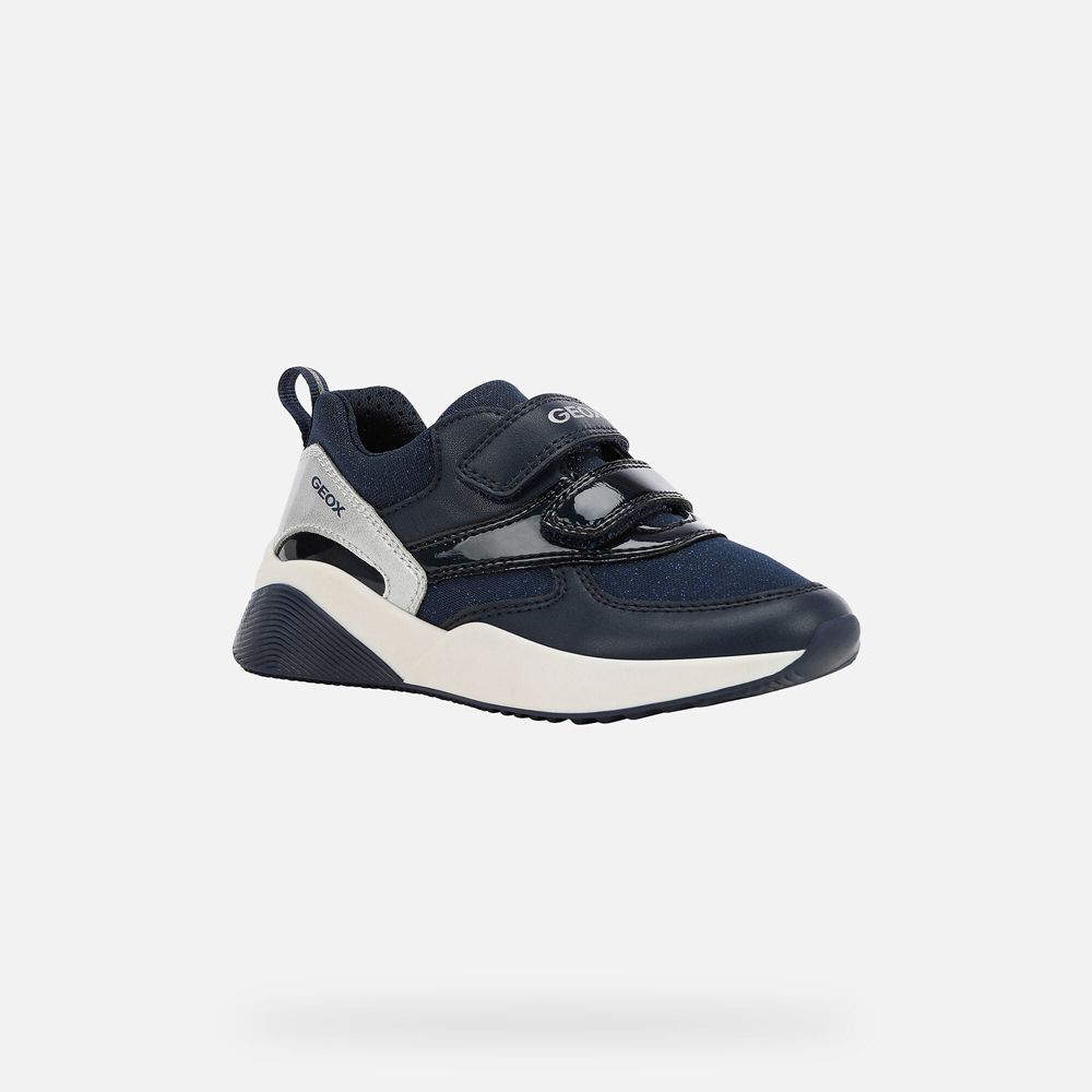 Tenis Geox Menina Azul Marinho - Sinead - ZXTFR1407